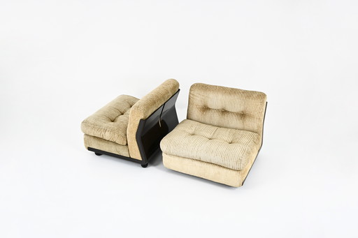 Pair of "Amanta" Armchairs by Mario Bellini for B&B Italia, 1970s
