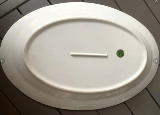 Image 1 of 1 grande piatto ovale per pesce in porcellana di Limoges