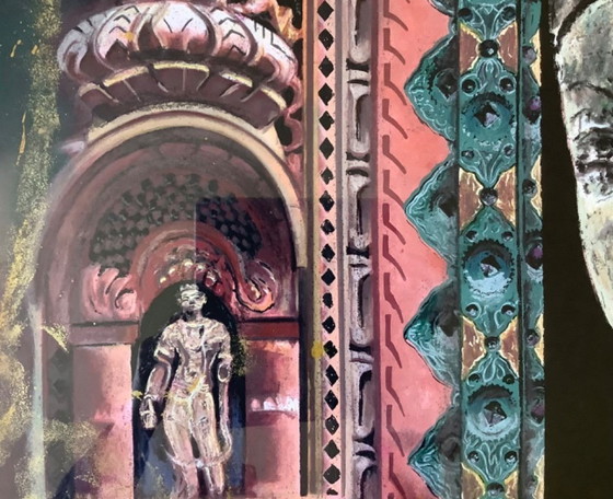 Image 1 of Gerti Bierenbroodspot Sérigraphie « Gandhara » (XXL)