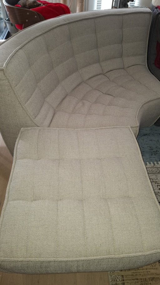  Ethnicraft N701 sofa rond hoekelement