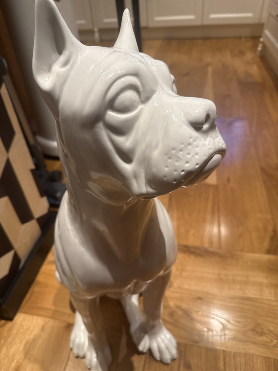 Scultura vintage di cane boxer in porcellana – Bassano, Sculture (photo 10 of 12)