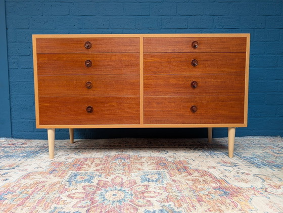 Image 1 of Vintage Double Drawer Cabinet, 1960s, Danish Design by Borge Mogensen