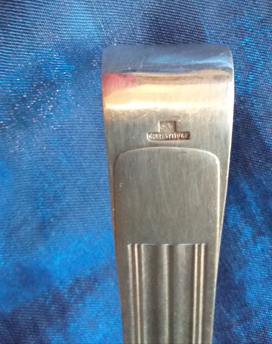 Image 1 of Pinza da zucchero in argento Christofle Modello Ondulation / Mira