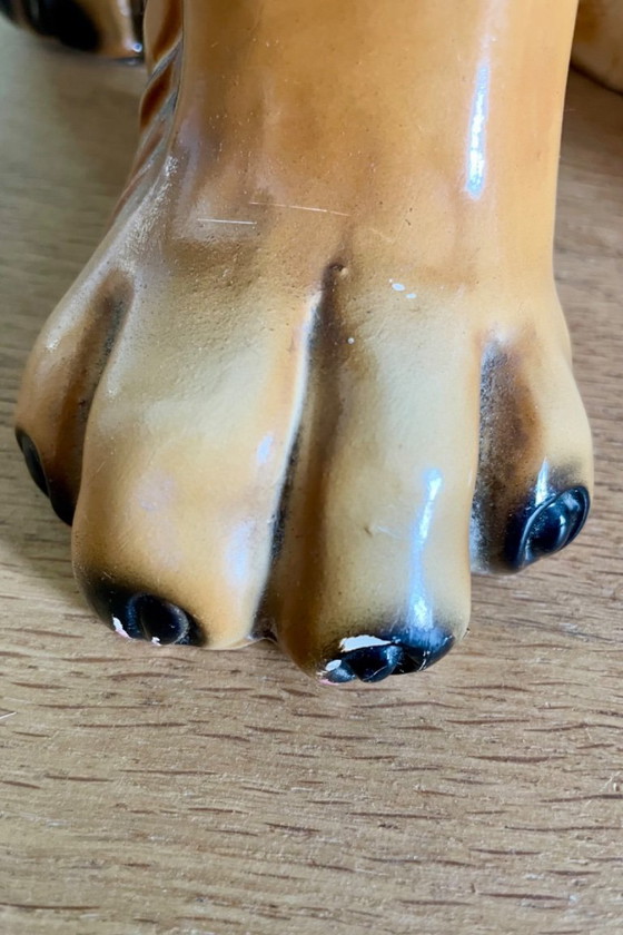 Image 1 of Cane King Charles in ceramica