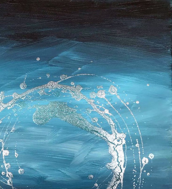 Dipinto acrilico originale, espressionismo astratto, collana della mia anima – Dipinti e disegni, Canvas (photo 5 of 7)