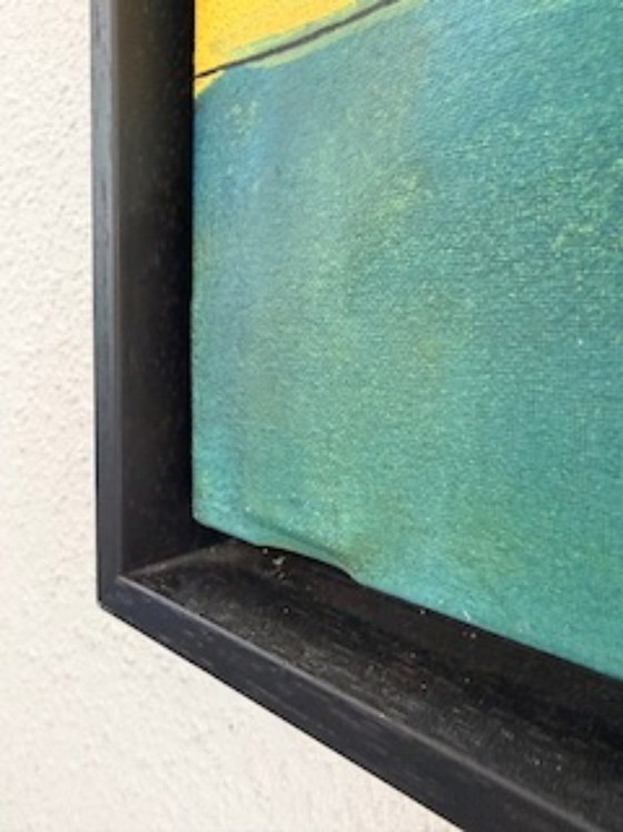 Peinture sur toile - Carlos Méndez (1943) "Chanson 1" – Peintures et dessins, Wood, Canvas (photo 3 of 5)