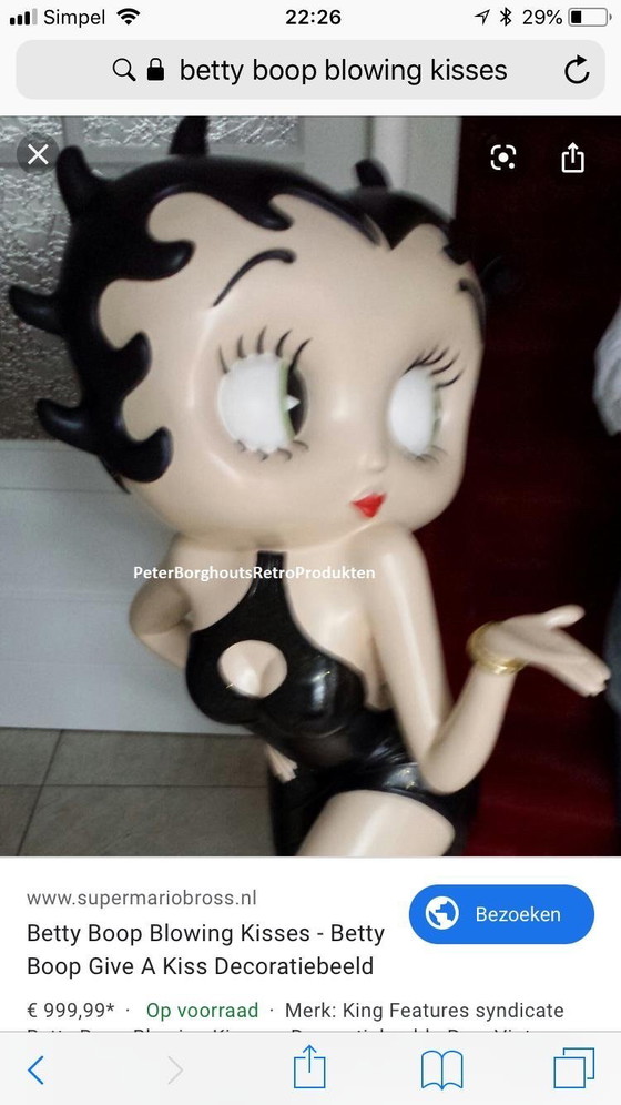 Image 1 of Betty Boop in perfektem Zustand durch Flisher Studios