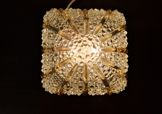 Image 1 of Wunderschöne Deckenleuchte mit Blasenglas, Maison Limburg J60/70 Helena Tynell Stil