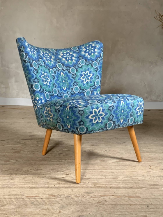 Blauwe cocktailstoel – Fauteuils, Vintage (photo 9 of 9)