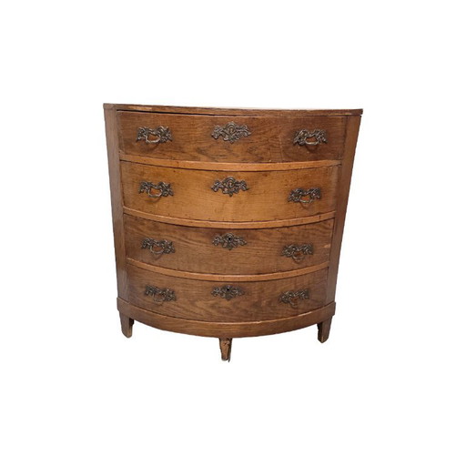 Commode d'angle hollandaise ancienne, début du XIXe siècle