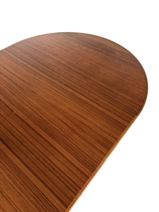 Vintage Extendable Danish Dining Table, Velje Møbelfabrik '60 – Velje Stolefabrik, Wood, Metal (photo 7 of 15)