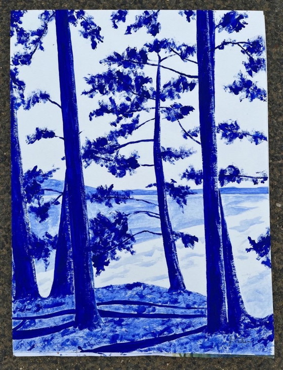 Image 1 of Acrilico su carta Hahnemuhle 325 g. di Frédéric Cadiou