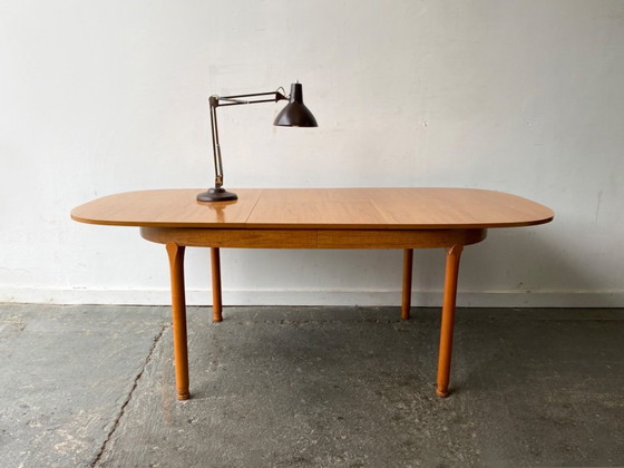 Image 1 of 1960’s Mid-Century modern  large extending dining table by Schreiber Furniture
