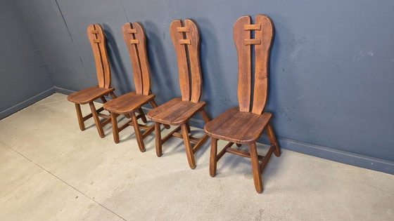 Image 1 of Vintage eetkamerstoelen van Depuydt, België, jaren 60.