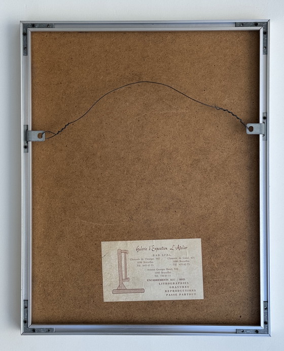 Image 1 of Nicole Vaysse 1970 circa - Art Brut - Inchiostro di china - incorniciato