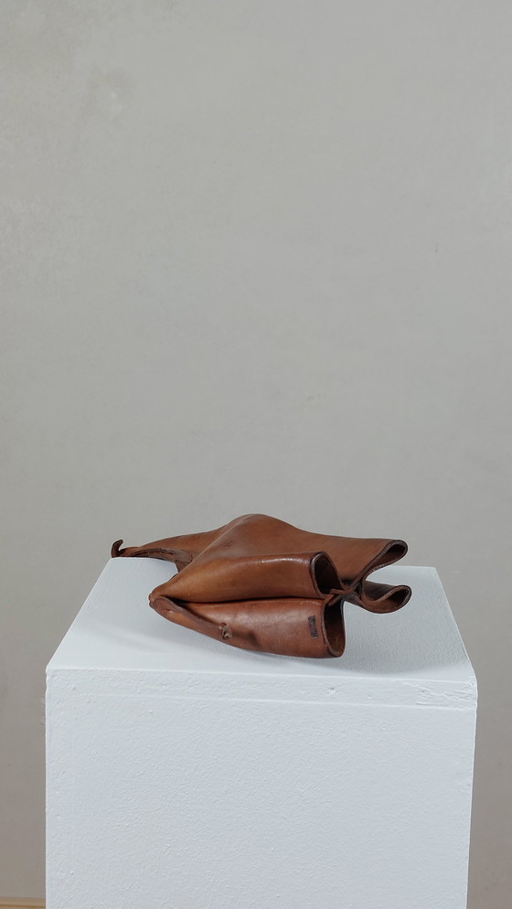 Image 1 of Decorazione origami Deru in pelle di giraffa vintage di metà secolo