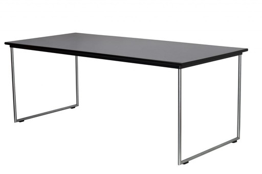 Gispen Gs 1296 - Table - Aluminum Frame - Black Top