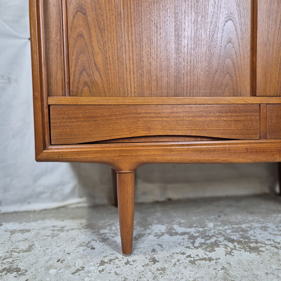 Image 1 of Axel Christensen vintage Deens wandmeubel highboard dressoir