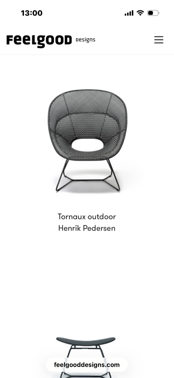 Fauteuil lounge Feelgood Design + repose-pieds pour intérieur et extérieur – Metal, Plastic (photo 5 of 5)