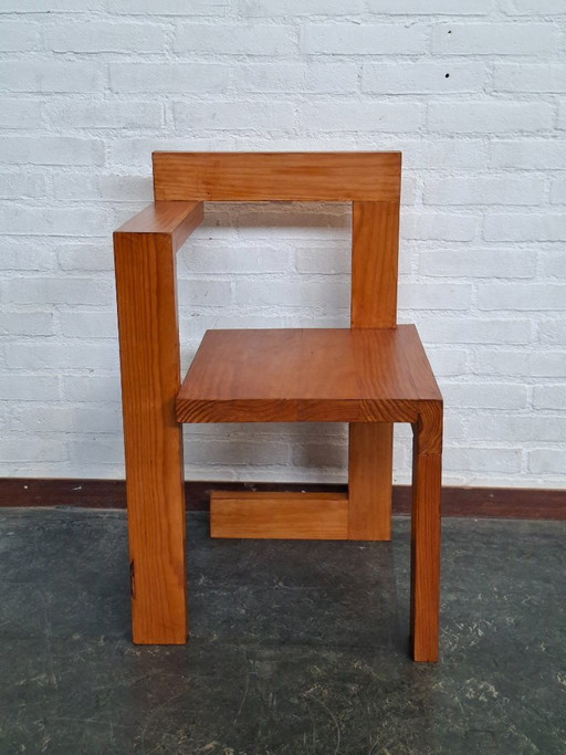 Rietveld Steltman Chair – Gerrit Rietveld, stoelen fauteuils, Wood, Vintage
