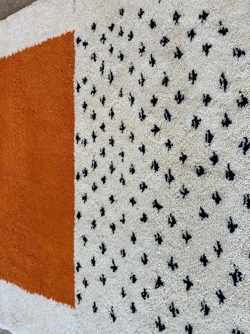 Auténtica alfombra marroquí Atlas Beni Ourain, 250 cm x 150 cm. – ABM, vloerkleden en tapijten, Wool (photo 2 of 5)