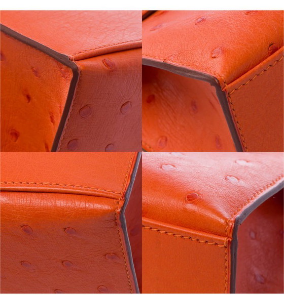 Image 1 of Sac HERMES Kelly Mini en Cuirs exotiques Orange - 103364