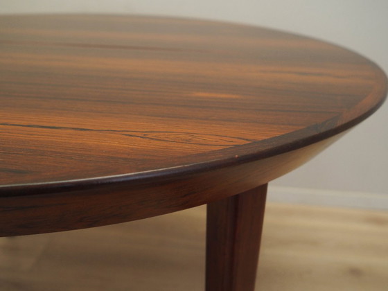 Image 1 of Round rosewood table, Danish design, 1960s, manufacturer: Gudme Møbelfabrik, designer: Ole Hald