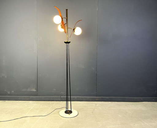 Mid century italian floor lamp attr. to Stilnovo, 1950s