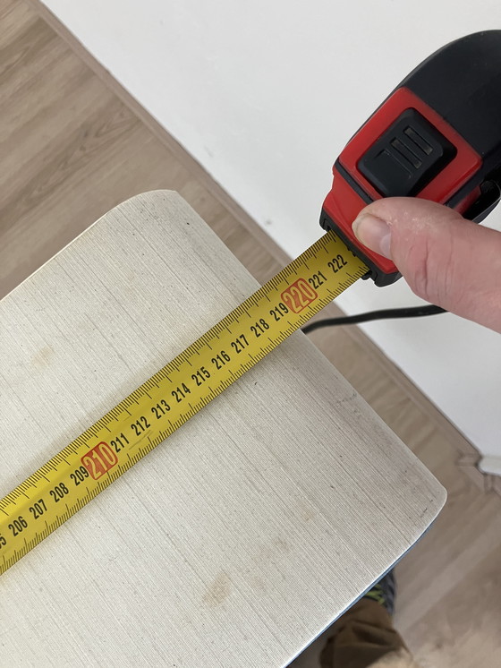 Image 1 of Rawi, jaren 50 bed achterwand met lades lampje en schapjes