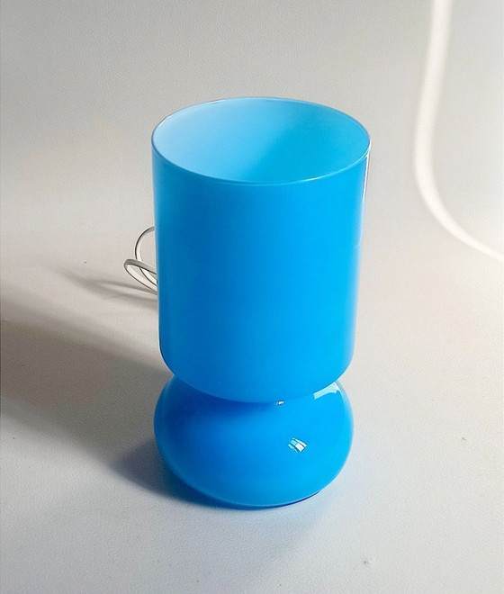 Image 1 of Lykta tafellamp turquoise blauw Hoogte Hoogte 25 cm