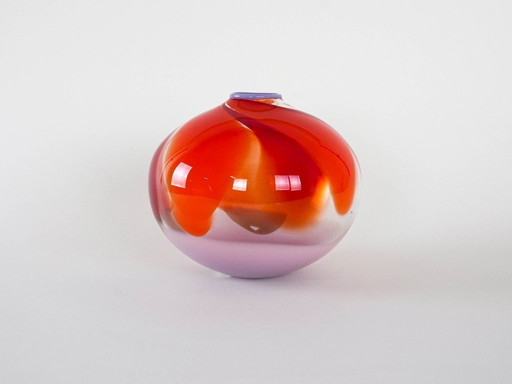 Vase, Murano glass, Italian design, 1960s, made in Italy