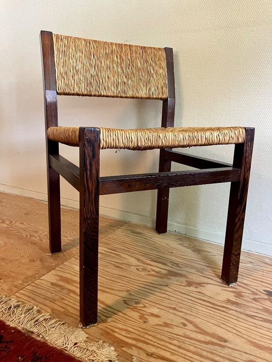 Image 1 of Set di 4 sedie da pranzo in wengé Martin Visser