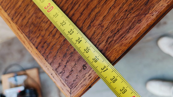 Image 1 of Vintage Industriële Oude Antieke Eikenhout Archiefkast Rolluikkasten