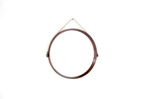 Vintage-Holzspiegel, Italien, 1960er Jahre.