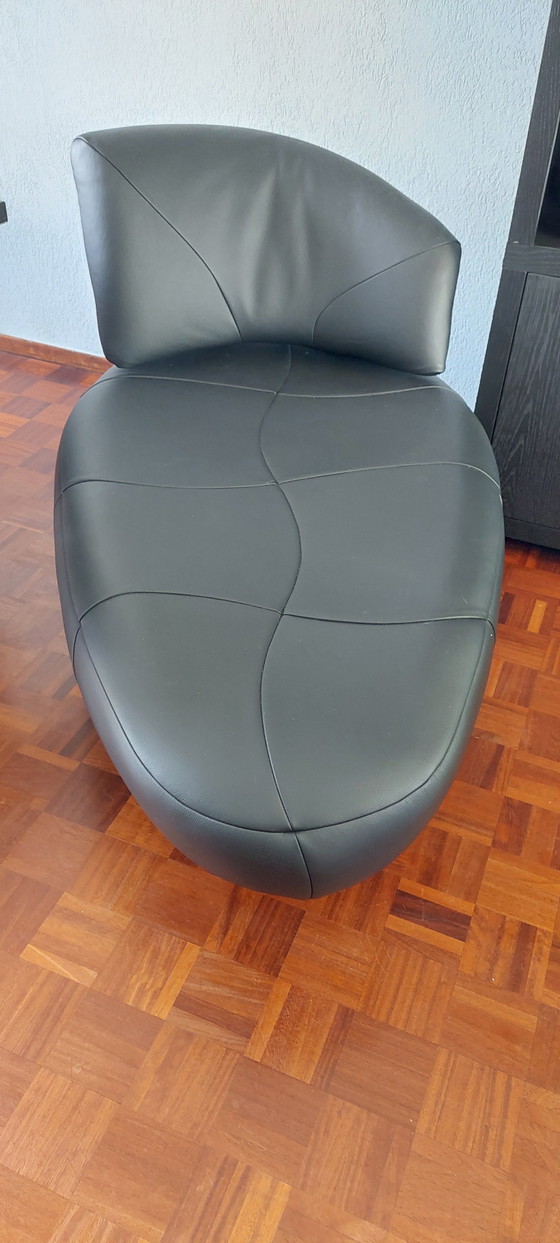 Leolux Kikko – Chaise longue, Leather, Metal (photo 6 of 7)