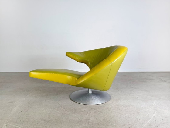 Image 1 of Originele Leolux Parabolica fauteuil Stefan Heiliger groen ontwerp