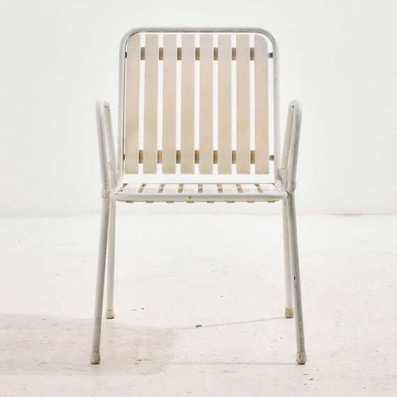 Image 1 of MK10930 Oostenrijkse stapelbare tuinstoel van Karasek