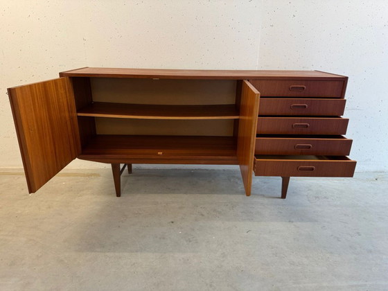 Image 1 of Buffet en teck restauré, style vintage milieu du XXe siècle, années 1960, Danemark