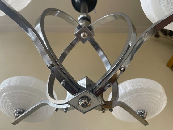 Image 1 of Lampada a sospensione Lampada da soffitto Lampada art deco 1930 francese