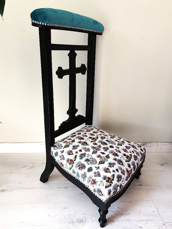 Image 1 of antico tavolo da preghiera restaurato