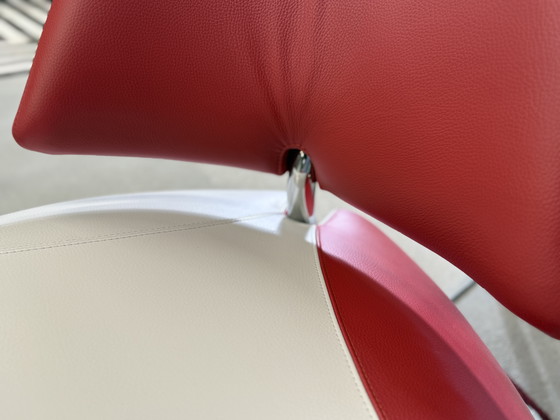Image 1 of Leolux Pallone Fauteuil Rood Design Stoel Leer
