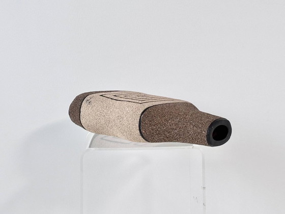 Katharina Eichler Vessel Sculpture, Nerikomi Ceramics, Unique Character, Vases, Brown, Modern (photo 9 of 11)