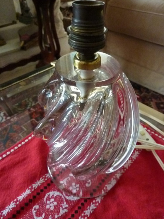 Image 1 of lampada da tavolo in cristallo ritorto