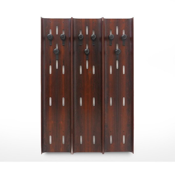 Image 1 of Wall coat rack in curved plywood, 1960s