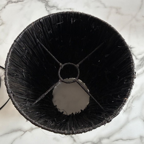 Image 1 of XL-Tischleuchte, mattschwarzes Terrakotta