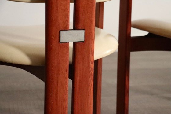 Set van 6 Augusto Savini Pamplona-stoelen voor Pozzi, Italië, 1965 – Eetkamerstoelen, Wood (photo 13 of 18)