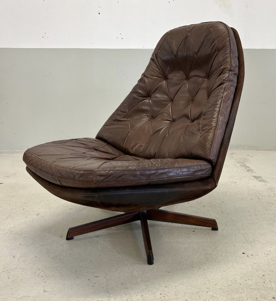 Image 1 of Chaise longue vintage danoise inclinable par Madsen & Schübel, 1970S