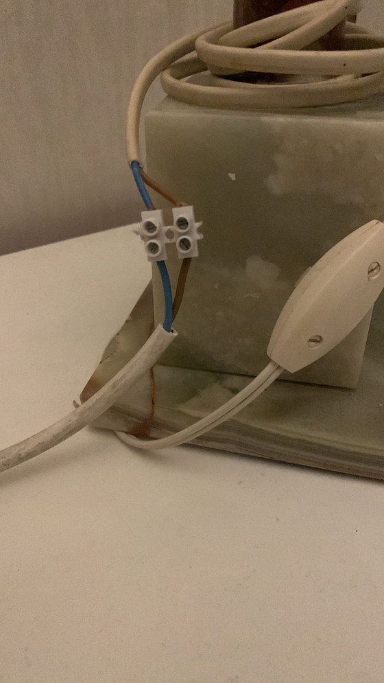 Image 1 of Lampada in onice art déco