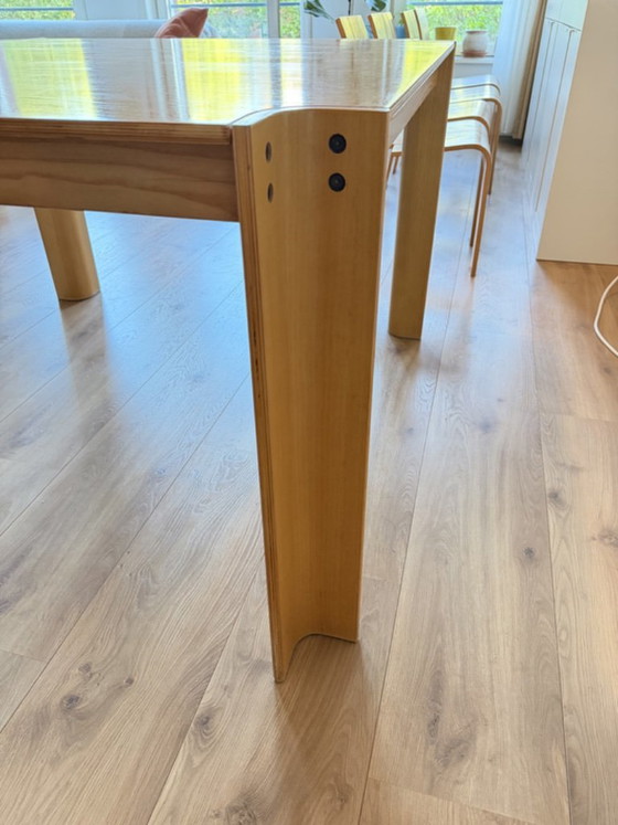 Castelijn Gijs Bakker Strip Table and Chairs, Dining tables, Wood, Brown, Mid Century Modern (photo 12 of 15)