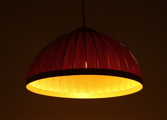 Image 1 of Deckenlampe/Deckenleuchte von Hans Agne Jakobsson, Teakholz, Schweden, 1970er Jahre